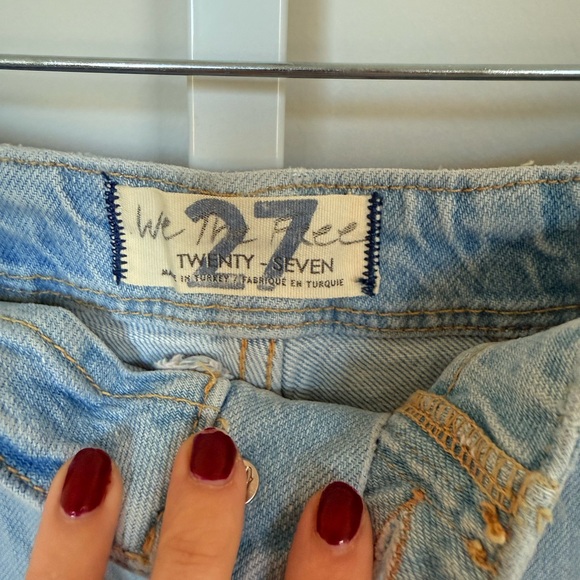 Light Blue Women's flare Jeans - Picture 2 of 3